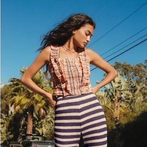 Anthropologie Verb corseted crop